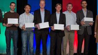 Nach der Verleihung des Technical Community Awards des BASF (v.l.): Tom Boelen, Zhu Liqing, Pascal van Lith, Norbert Kail, Gerhard Theis und Markus Koitka. (Bild: BASF)