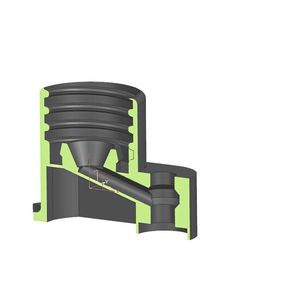 Die Firma Stenz Automation benötigte vier neue Ventiladapter und wandte sich an 3D-Metall-Theobald. Der Kunde hatte das Volumen bereits reduziert, um Kosten zu sparen. Aufgrund des Kanals lässt sich das Bauteil nicht mehr zerspanend herstellen.(Bild:  3D-Metall-Theobald)