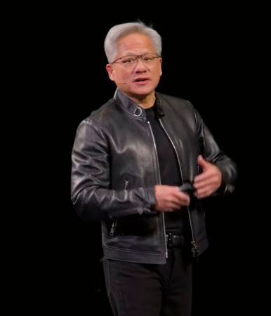 „Fünfmal mehr Umsatz durch Vera-Rubin-Plattform", verspricht Nvidia-CEO Jensen Huang auf der Nvidia GTC.(Bild:  Rüdiger/Nvidia)