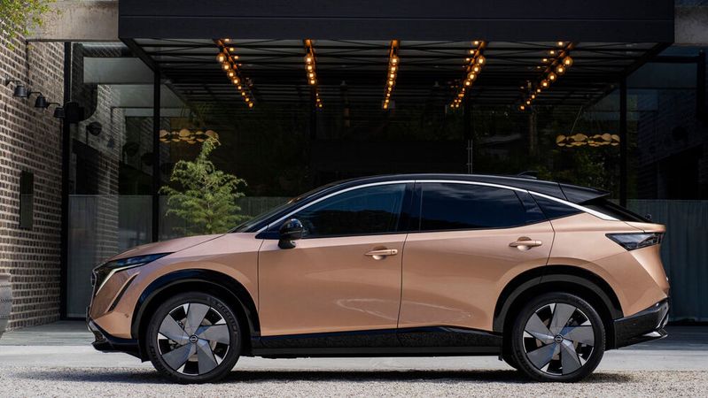 Der Nissan Ariya erhielt als einziges Modell die fünf Sterne von Green NCAP.(Bild:  Nissan)