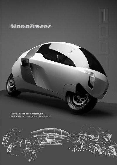 Un design à mi-chemin entre le cockpit d'avion et la moto carossée. (www.monotracer.com) (Archiv: Vogel Business Media)