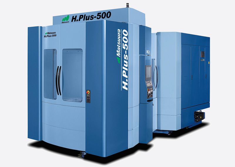 Premiere auf der EMO: das neue Horizontal-Bearbeitungszentrum H.Plus-500 von Matsuura. (Bild: Matsuura)