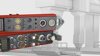 Das modulare CombiTac System lässt sich einfach individuell konfigurieren und vereint vielfältige Kontaktmodule in einem einzigen Steckverbinder.  (Stäubli)