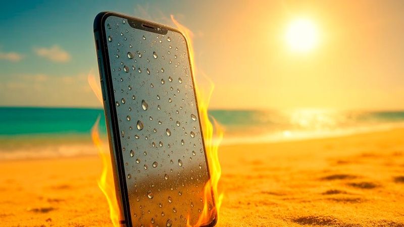 Unter hohen, sommerlichen Temperaturen leiden nicht nur Menschen, auch technische Geräte wie PCs oder Smartphones sind vor Hitzeschäden nicht gefeit.(Bild:  Dall-E / KI-generiert)