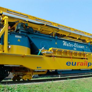 Bahnschotteraufbereitung mit Leiblein Kratzband-Schrägklärer(Bild:  Leiblein GmbH)