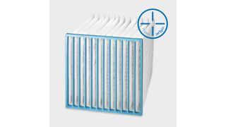 Der Viledon Compact-Taschenfilter T 90 mit Nano-Jetspin Technologie  (Bild: Freudenberg Filtration Technologies)