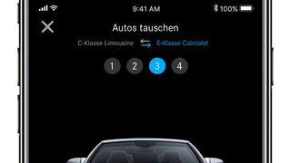 Der gesamte Flatrate-Prozess lässt sich über die Mercedes-me-Flexperience-App steuern. (Daimler AG)