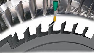 Bild 1: Mithilfe von numerisch simulierten Eingriffsbedingungen kann man bereits in der CAM-Planungsphase die Krafteinwirkung auf das Werkzeug abschätzen und das NC-Programm anpassen. (Bild: Fraunhofer-IPT)