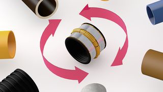 Rohrverbindung für eine Vielzahl von Werkstoffen und Durchmessern. (Bild: Rehau)