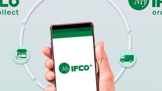 Mit der Myifco-App soll das Bestell- und Retourenmanagement von Mehrwegbehältern vereinfacht werden. (Ifco)