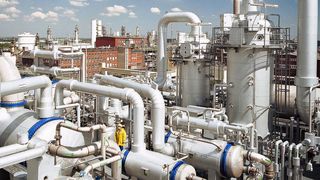 The citral plant at BASF's Verbund site in Ludwigshafen provides the key building block for BASF's fine chemicals: Citral is a starting material for vitamins A and E as well as for carotenoids and a variety of aroma chemicals. (Picture: BASF)