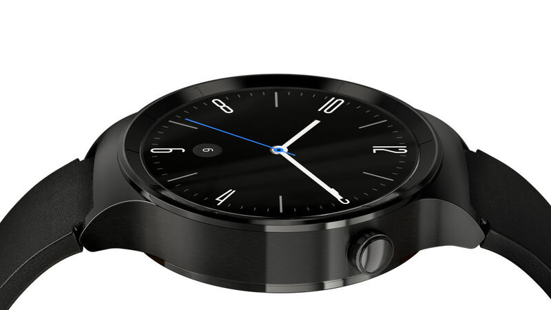 Die Huawei Watch wurde mit anspruchsvollen Materialien gefertigt und verfügt über ein komplett rundes 1,4-Zoll-Amoled-Display mit Touch-Funktion und kratzfestem Saphirglas. (Sarah Helmhold)