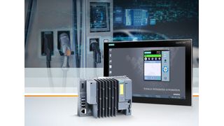 Die CPU 1515SP PC 2 bei den Simatic ET 200SP Open Controllern verbindet in einem kompakten Gerät die Funktionen eines PC-basierten Software-Controllers mit Visualisierung, Windows-Anwendungen und zentralen I/Os (Input/Output).  (Siemens)