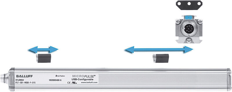 Die Micropulse-Wegaufnehmer in der hohen Schutzart IP 67 ertragen hohen Vibrations- und Stoßbelastungen klaglos. (Bild: Balluff)