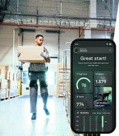 Der Airgo XP vereint eine digitale Arbeitsplatzanalyse mit individuellem Gesundheitscoaching.(Bild:  Suit-X by Ottobock)