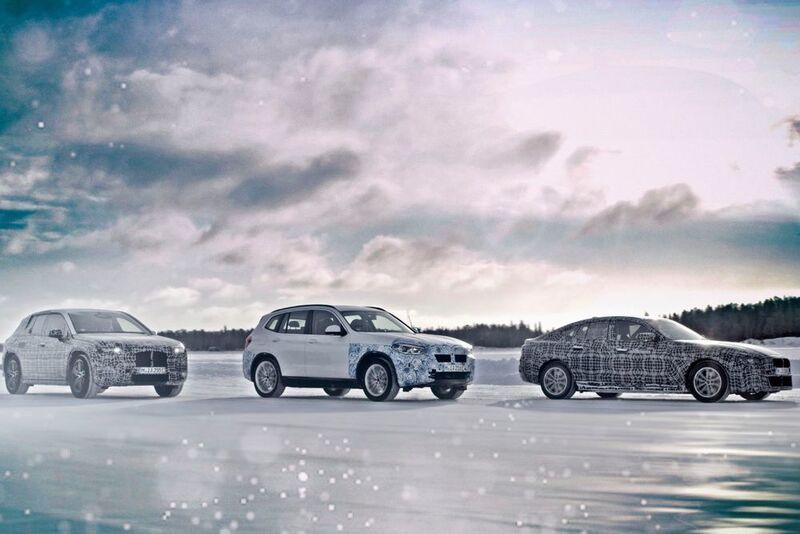 Derzeit befinden sich BMW iNext, iX3 und i4 unter anderem in Arjeplog auf Erprobungsfahrten unter besonders kalten Witterungsbedingungen. (BMW)