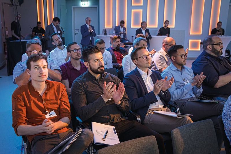 Impressionen der 4. Fachtagung „Mehr Effizienz im Presswerk“ am 15. Juni 2023 in Würzburg. (Bild: VCG/Stefan Bausewein)