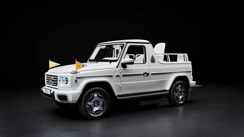 Der Papst fährt künftig elektrisch. (Bild: Mercedes-Benz)