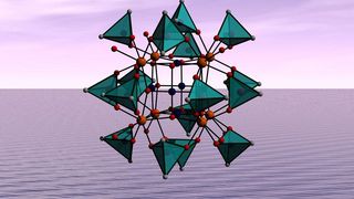 Strukturelle Darstellung des neuen kationischen Palladium-Oxo-Clusters (Bild: Jacobs University)