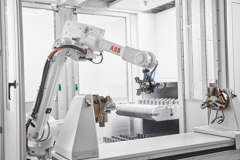 Der neue Flexloader von ABB bringe den Vorteil, dass man dem System die Modalitäten für das Handling neuer Bauteile schnell beibringen könne. Der Hersteller spricht von wenigen Minuten. (ABB)