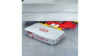 GKS-Perfekt hat ein akkubetriebenes, funkferngesteuertes Antriebsmodul für den innerbetrieblichen Schwerguttransport hat eine Traglast von 40 t. Bild: Georg Kramp (Archiv: Vogel Business Media)