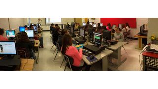 Ein modern ausgestattetes digitales Klassenzimmer motiviert die Schüler, doch die meisten Schulen haben noch veraltete Geräte (Pixabay/EHackett)