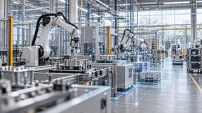 Räumliche KI in der Fabrik: Spatial AI verknüpft Sensordaten mit dreidimensionalen Umgebungsmodellen und soll so Maschinen, Robotern und Automatisierungssystemen helfen, Produktionsabläufe besser zu verstehen. (Bild: KI-generiert)