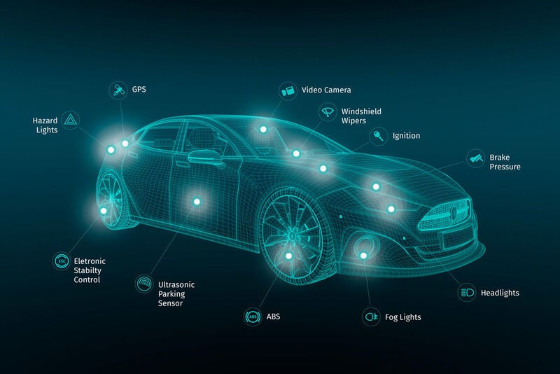 Mittels der Sensoren im Fahrzeug wollen die Projektpartner künftig digitale Karten in Echtzeit aktualisieren. (Here)