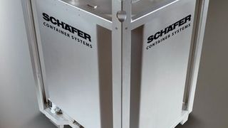 Der neue Rund-Container von Schäfer Container Systems bringt Produkte auf Temperatur. So eröffnen sich neue Möglichkeiten für Lagerung und Transport sensibler Rohstoffe. Bild: Schäfer Werke (Archiv: Vogel Business Media)