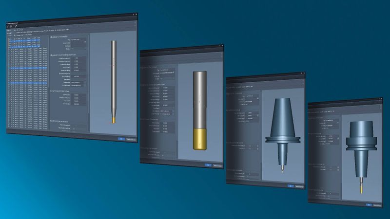 In diesem Beispiel stammen die Daten aus Zoller TMS und aus einer in Tebis verwalteten externen Werkzeugbibliothek. Selbst bei über 50.000 Komplettwerkzeugen und Komponenten liefert Tebis sofortige Ergebnisse.(Bild:  Tebis)