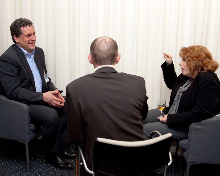 Die Firma DSM Computer war zu dritt gekommen:  (Archiv: Vogel Business Media)