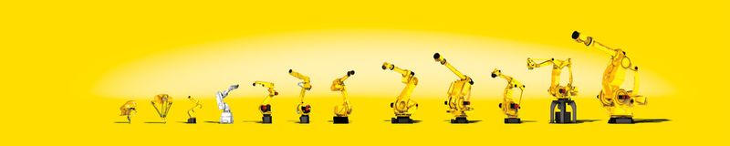 La gamme complète des robots développés et fabriqués par Fanuc. (Image: Fanuc)