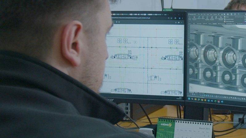 Trident entwickelt gemeinsam mit seinen Kunden intelligente Hydrauliklösungen.(Bild:  Dassault Systèmes/SOLIDX Ltd.)