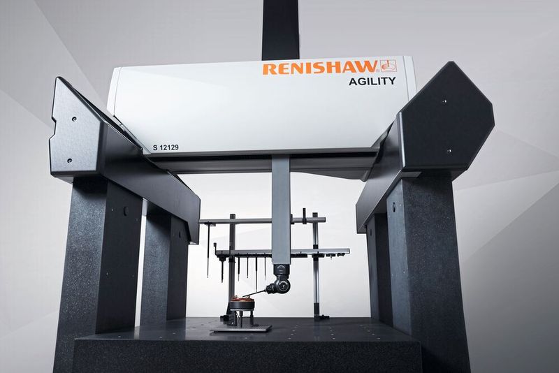 The Agility S range of CMMs combines a robust shop floor CMM platform with Revo 5-axis technology.  (Source: Renishaw)