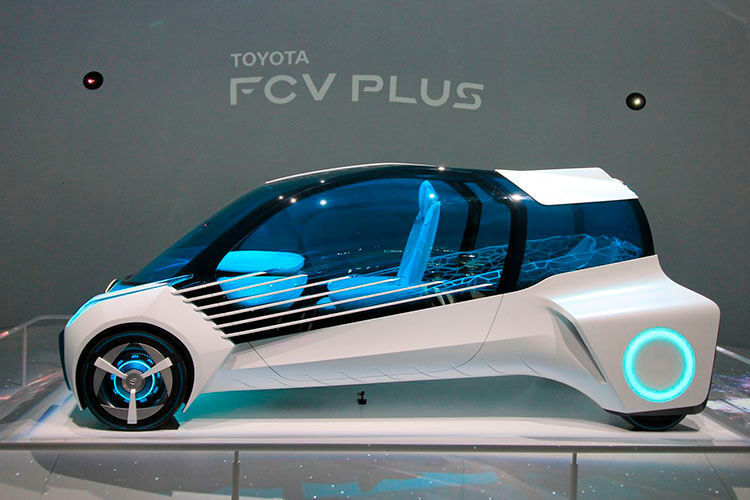 Noch etwas weiter in der Ferne liegt wohl die Umsetzung dieses Gefährts, des Toyota FCV Plus. (Foto: press-inform)