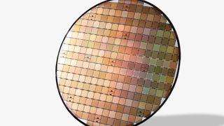 Wafer mit mikromechanischen Ultraschallwandlern. (Fraunhofer IPMS)