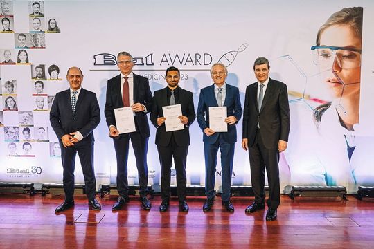 Eine Forschungsarbeit über Hirntumore wurde 2023 mit der dritten Ausgabe des BIAL-Preises für Biomedizin ausgezeichnet. Das Siegerteam wurde von den Forschern Frank Winkler, Varun Venkataramani und Thomas Kuner von der Universität Heidelberg geleitet.(Bild:  BIAL Foundation)