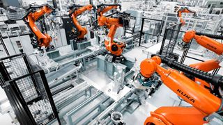 Der KR-Quantec-Roboter von Kuka eignet sich insbesondere für die Automatisierung. (Bild: Kuka)