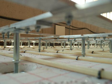 Der Unterbau des Hallenbodens (ASB)
