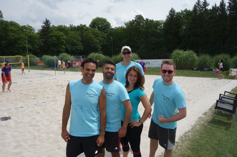 Geballte Intelligenz am Start - das Team 