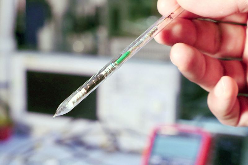 „Der Schlüssel zum Nachweis von Lithium Plating mittels ESR war der Aufbau einer Testzelle, die kompatibel mit den Anforderungen der ESR-Spektroskopie ist und gleichzeitig gute elektrochemische Eigenschaften aufweist“, erklärt Erstautor Dr. Johannes Wandt. Im Bild: die Testzelle. (Tobias Schlößer / FZ Jülich )