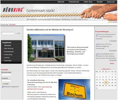 Das Partnerprogramm von Büroring eG Die Büroring eG ist ein Zusammenschluss von 344 unabhängigen Bürofachhändlern. Die Stärkung der wirtschaftlichen Vorteile der Mitglieder steht im Förderauftrag der Büroring eG. Das geschieht durch die Bündelung des Einkaufsvolumens sowie ein umfangreiches Leistungs- und Serviceprogramm. Dadurch werden die Nachteile ausgeglichen, die der mittelständische Fachhandel gegenüber den 