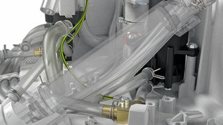 In Keyshot werden für Kataloge und andere Publikationen fotorealistische Darstellungen der oft sehr komplexen Geberit-Produkte erstellt. (Geberit)