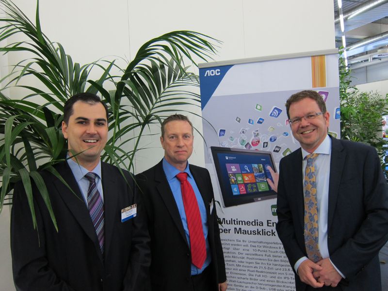 Michal Benesch, Markus Wey und Lutz Hardge, MMD AOC (Bild: IT-BUSINESS)