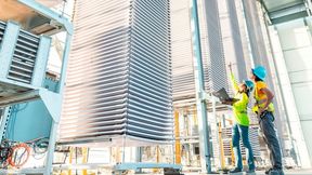 Eine kommerzielle Anlage von Heirloom Carbon Technologies. In so genannten Luftkontaktoren wird CO₂ aus der Atmosphäre abgeschieden. (Bild: Heirloom Carbon Technologies)