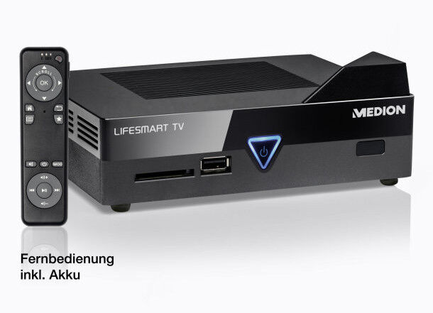 Der Lifesmart-TV ist ein Full-HD-Mediaplayer und will jeden Fernseher ins Internet bringen (Bild: Aldi Nord)
