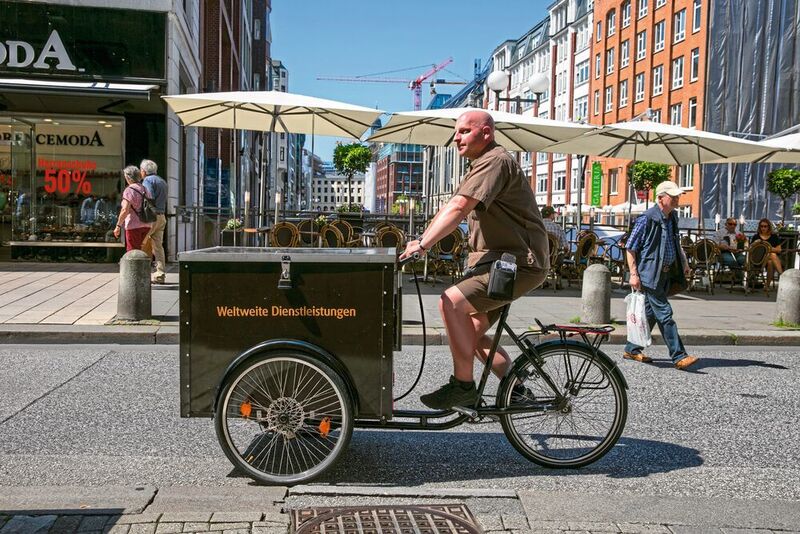 Schon einige Jahre setzt UPS in großen europäischen Städten Lastenräder ein, die eine wichtige Rolle im Zustellkonzept einnehmen. (UPS)