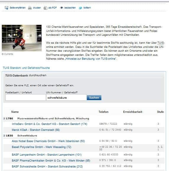 ... a specific chemical ... (Picture: PROCESS/Screenshot of: www.tuis.org)