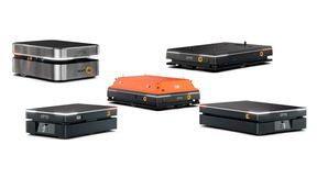Fünf mobile Roboter von Otto Motors sind für die intelligente Steuerungsplattform Synaos Intralogistics Platform zertifiziert. (Bild: Synaos)