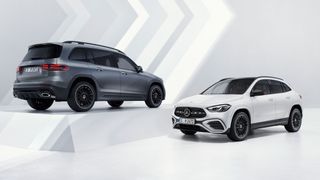 Neue Farben, Felgen und Schürzenstylings sorgen bei GLA und GLB für etwas optische Frische. (Bild: Mercedes-Benz)